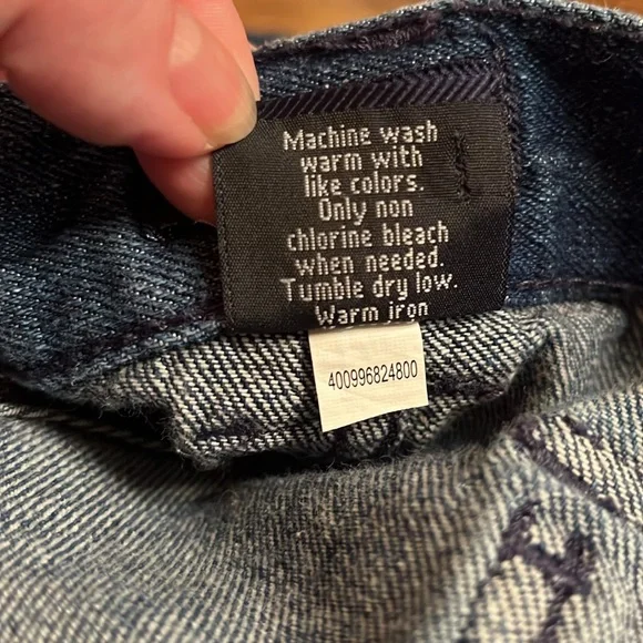 Croft & Barrow size 50 x 9” denim cargo jean shorts elastic side waist 6 pockets - Picture 8 of 8